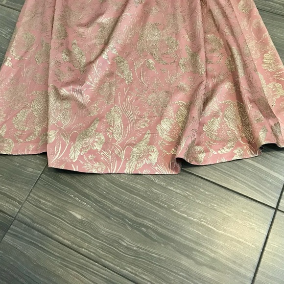 Rochas Pre-Fall 2017 Rose Gold Silk Versailles Evening Gown Small - Picture 6 of 16